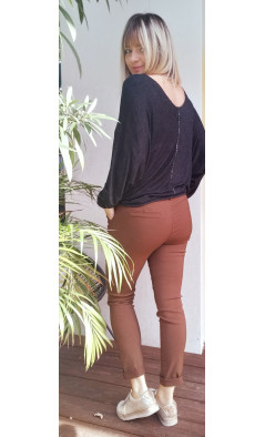 Pantalon toile stretch