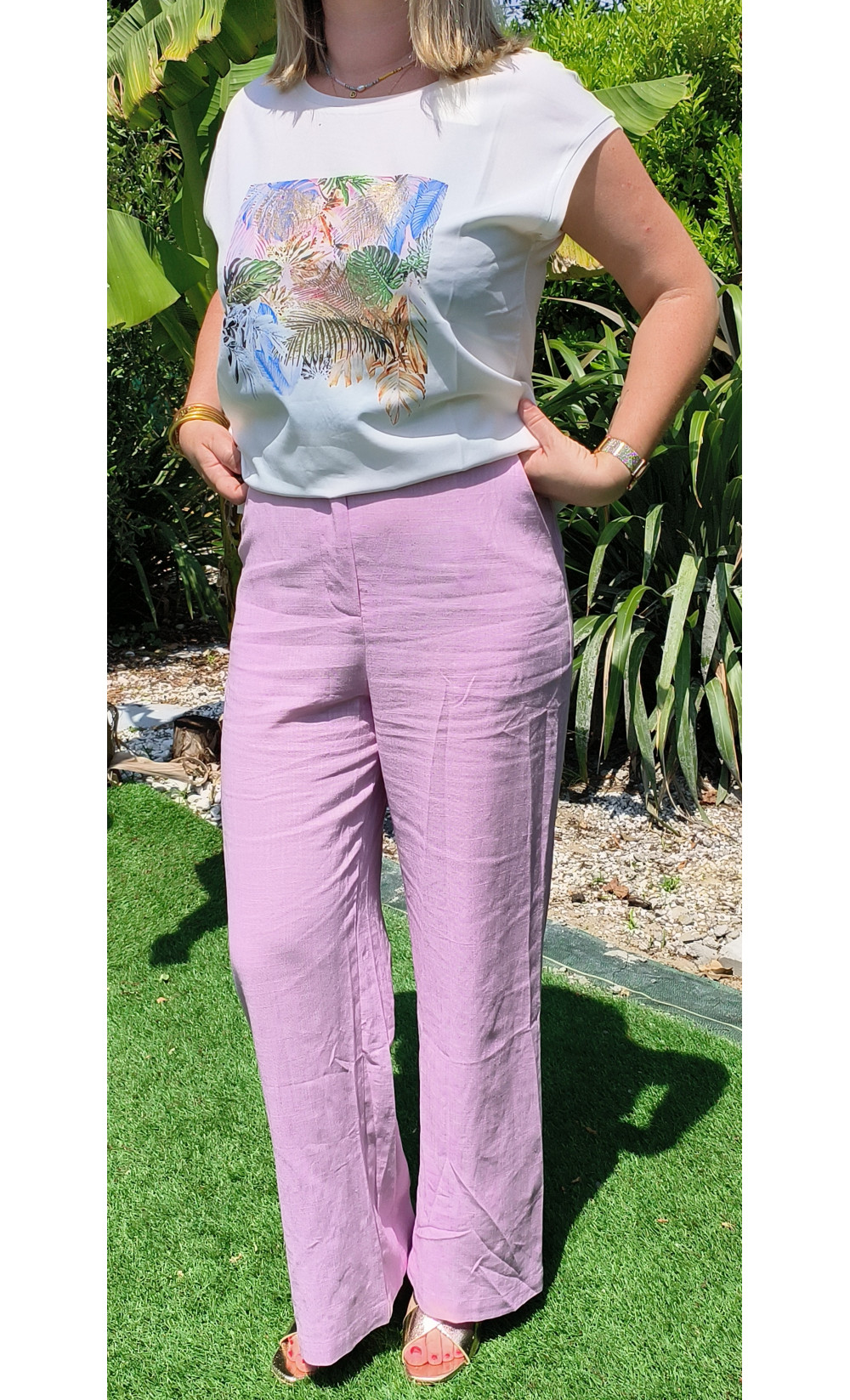 Pantalon Violet Foncé Femme Talbots Taille 14 - Neuf Avec étiquette, Coupe Regular, Style Décontracté